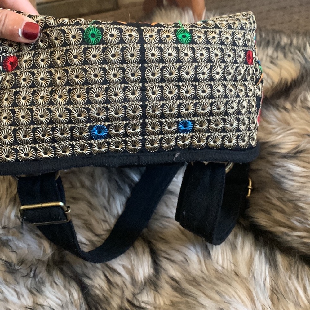 Mini Embroidered Flower Back Pack. - image 8